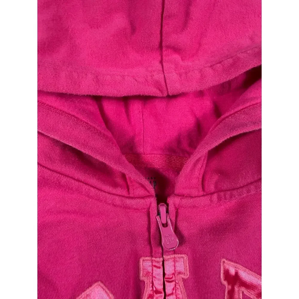 Gap Logo Zip Hoodie Hot Pink Size 4 Years